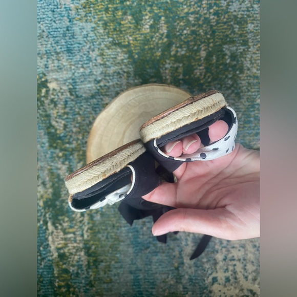 Vintage Y2K Té Casan G’auluce Seldi black white polka dot espadrilles, EU 37 - Picture 13 of 16